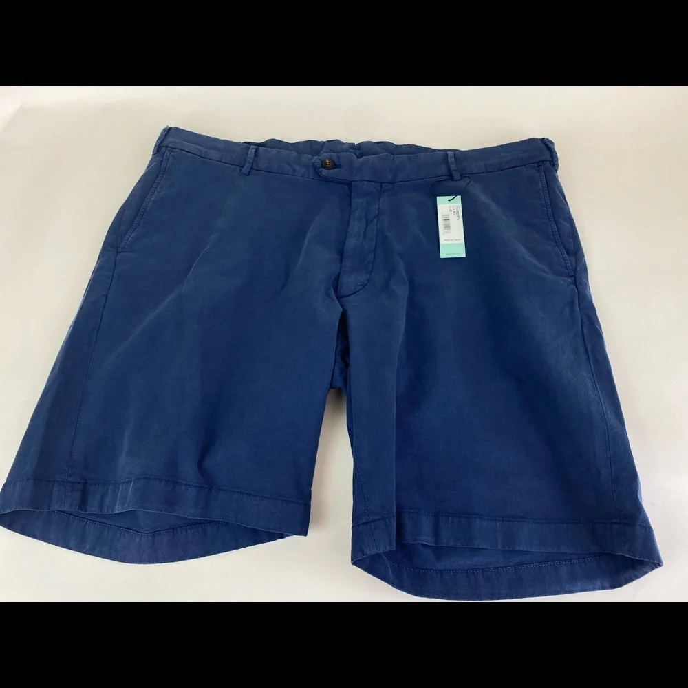 NWT Peter Collection Wayfare Shorts Riviera Blue Cotton Blend Size 42‎ $168 - Picture 5 of 10